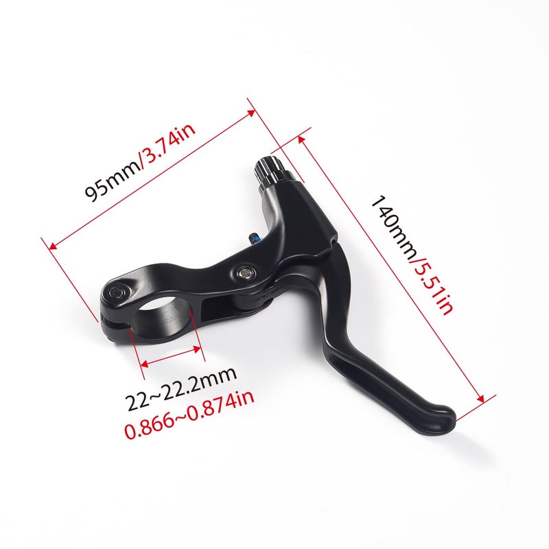 CNC Bicycle Brake Lever, Mountain Bike Handlebar Brake Lever for MTB, Black â€¦ - Image 2